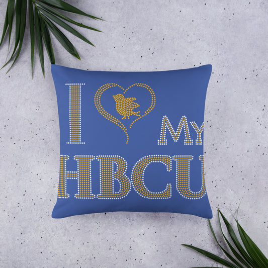 HBCU Blue and Gold Basic Pillow