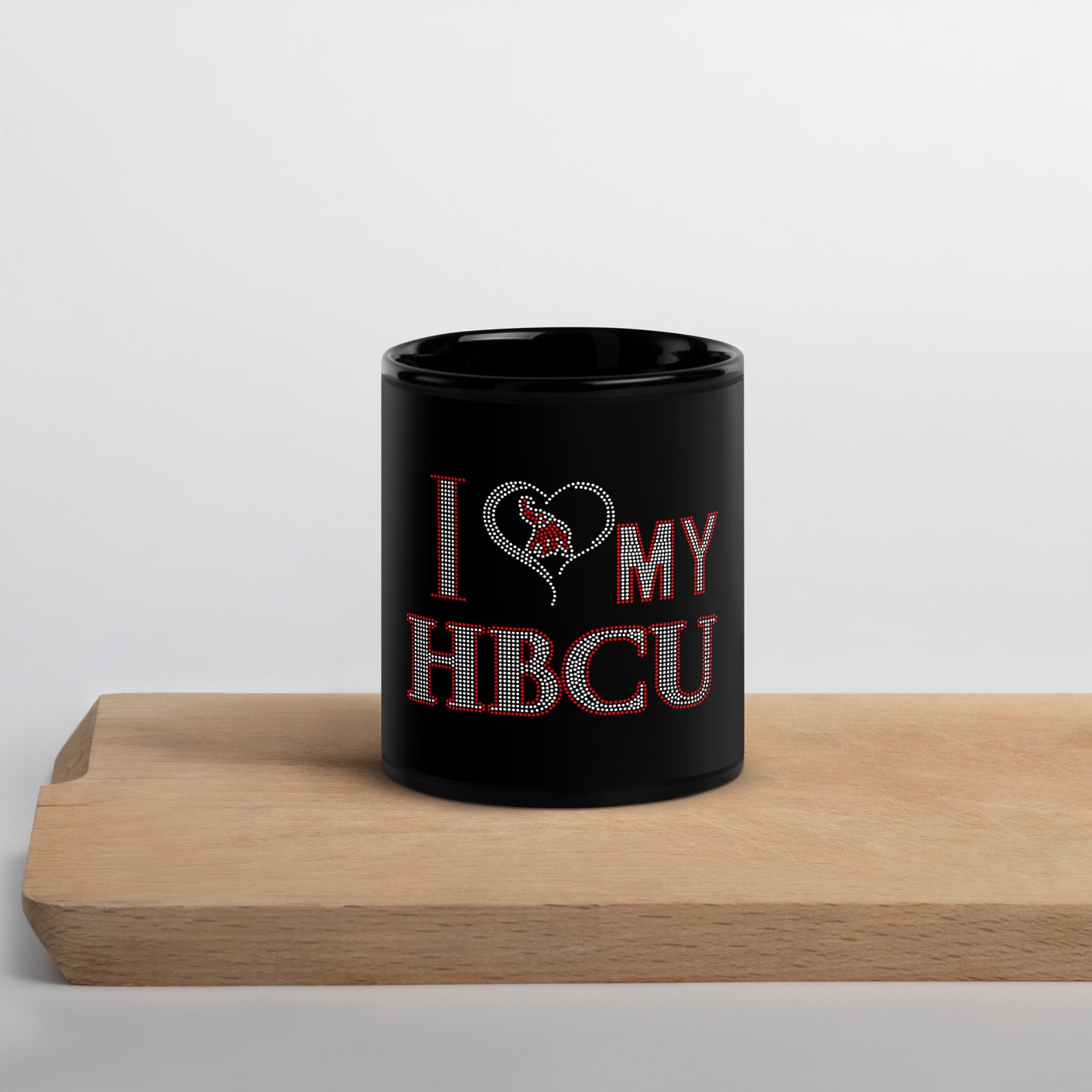 Delta HBCU Black Glossy Mug