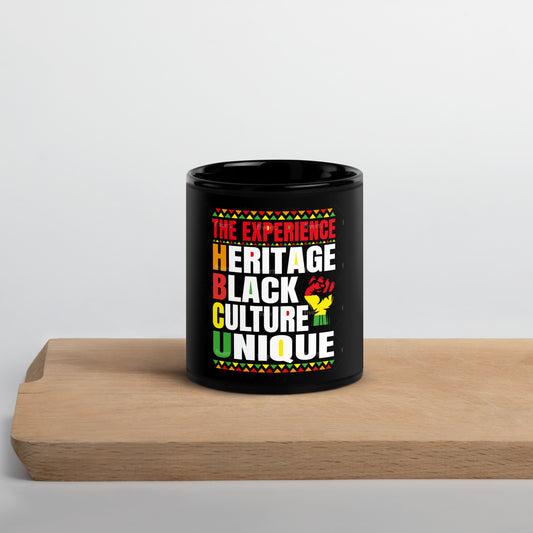 HBCU Black Glossy Mug