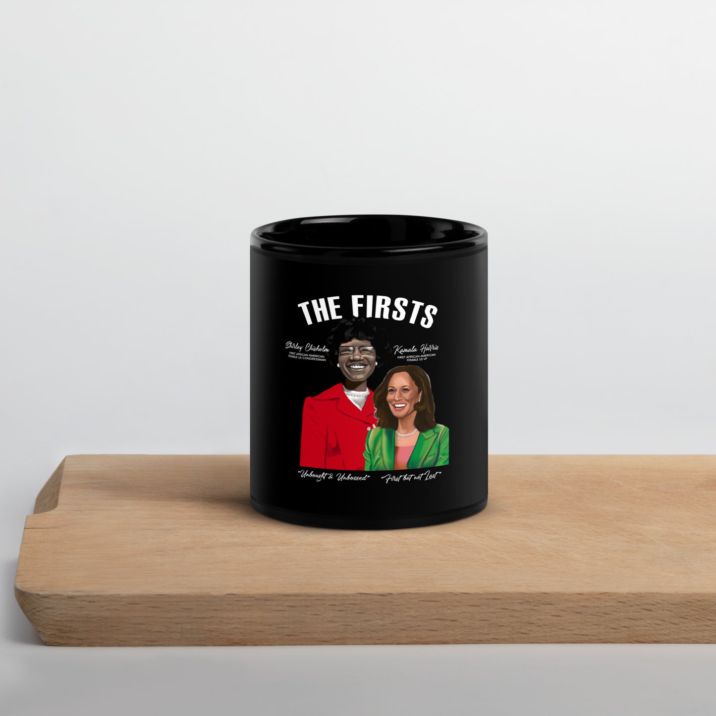 The Firsts' (Shirley and Pamela) Black Glossy Mug