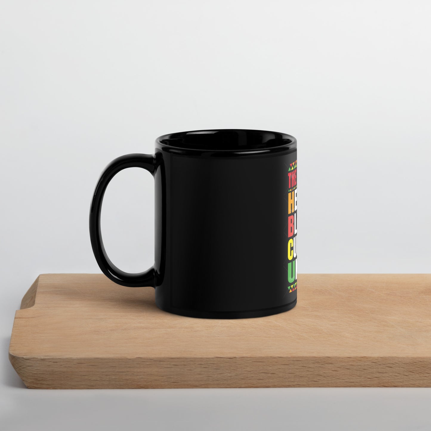 HBCU Black Glossy Mug