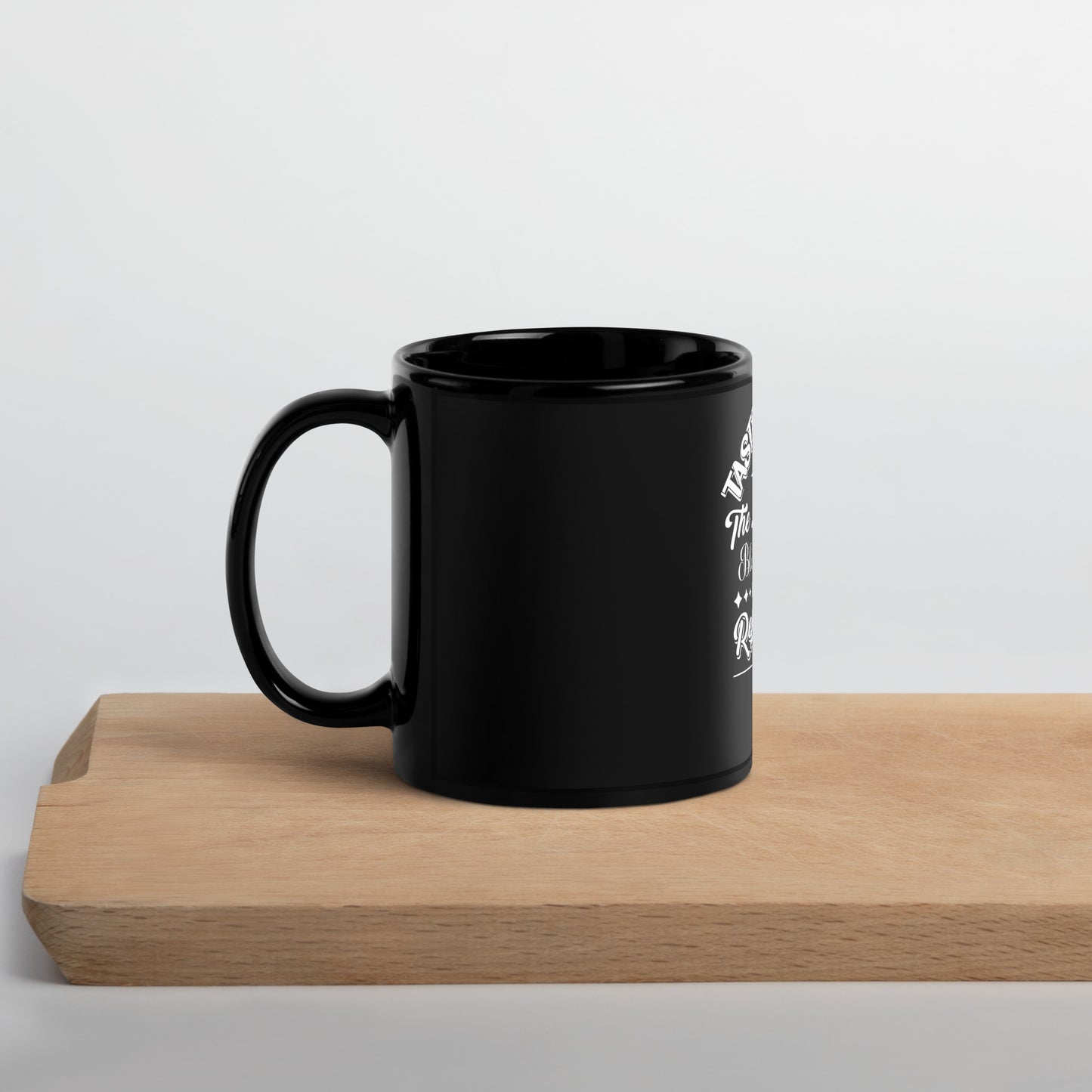 Scripture Black Glossy Mug