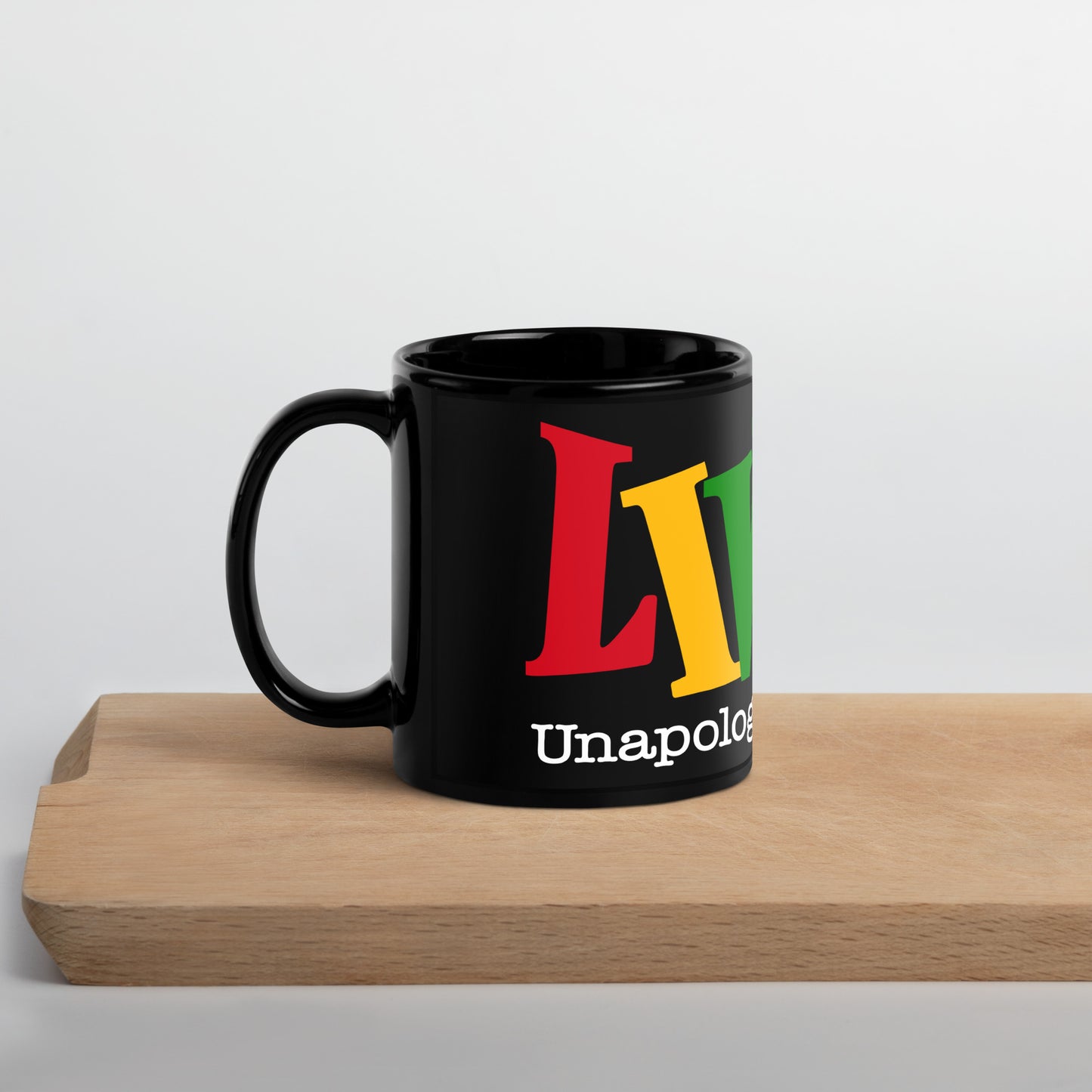 Unapologetic Black Glossy Mug