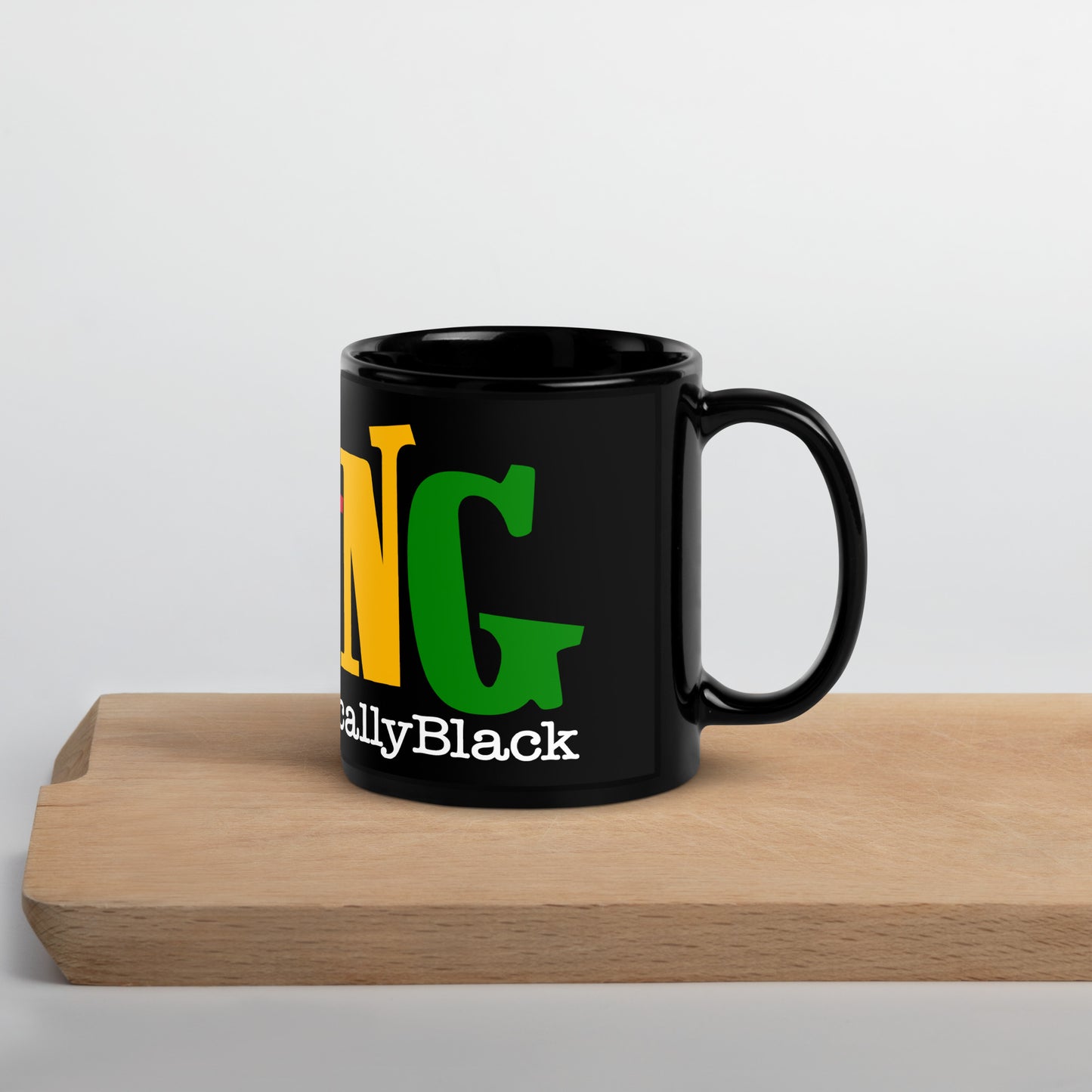 Living Unapologetically Black Glossy Mug