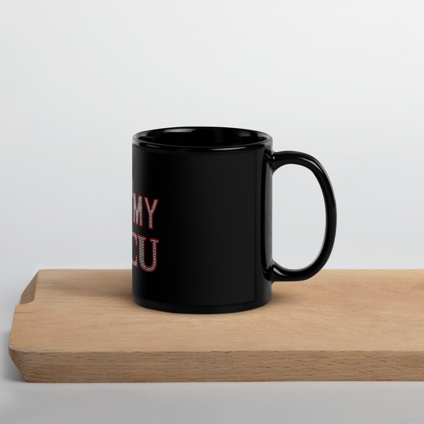 Delta HBCU Black Glossy Mug