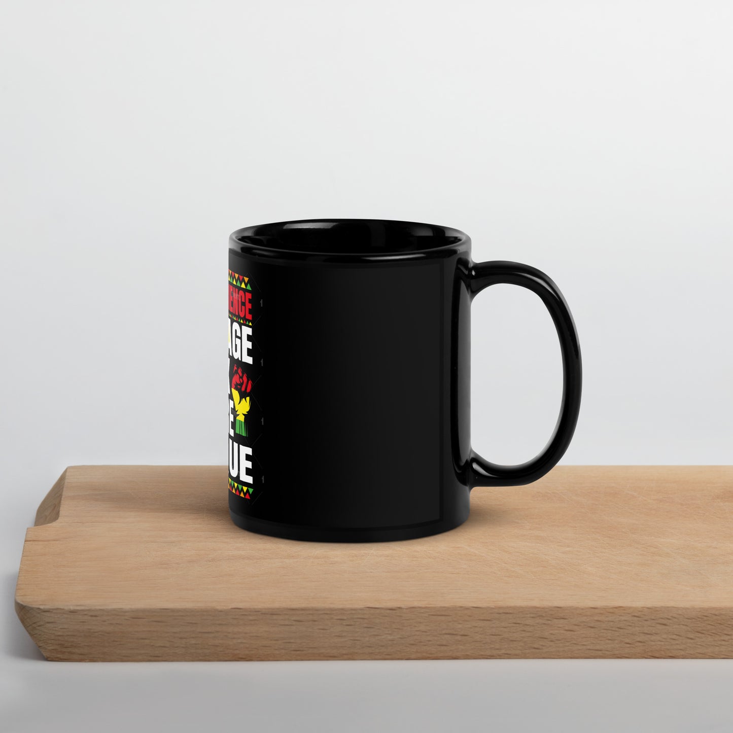 HBCU Black Glossy Mug