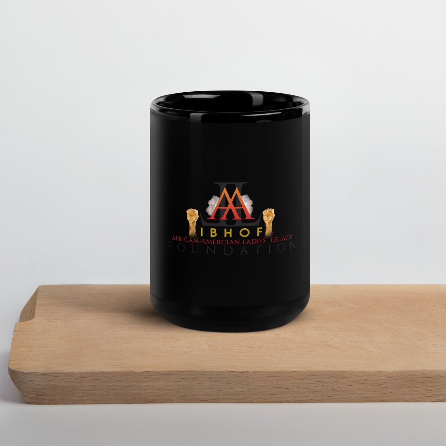 AALLF/IBHOF Black Glossy Mug