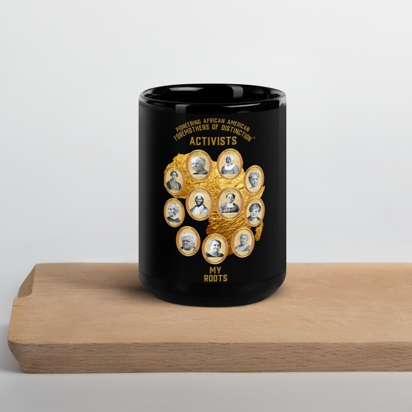 Activists Foremothers Black Glossy Mug