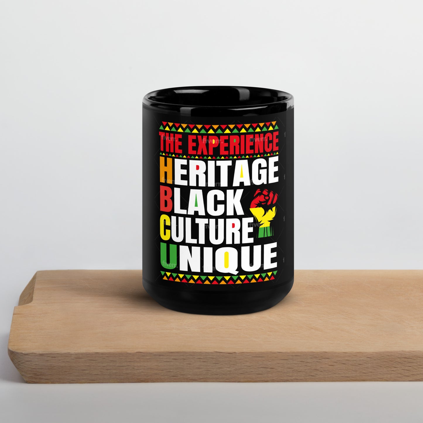 HBCU Black Glossy Mug