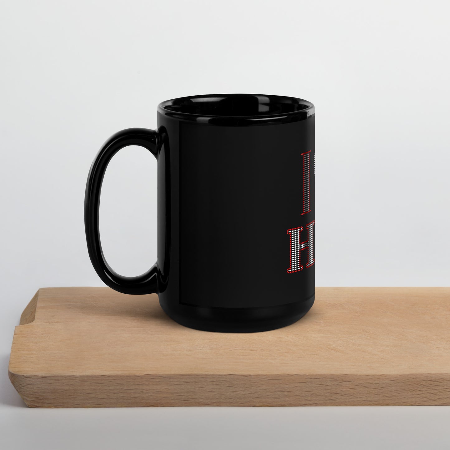 Delta HBCU Black Glossy Mug