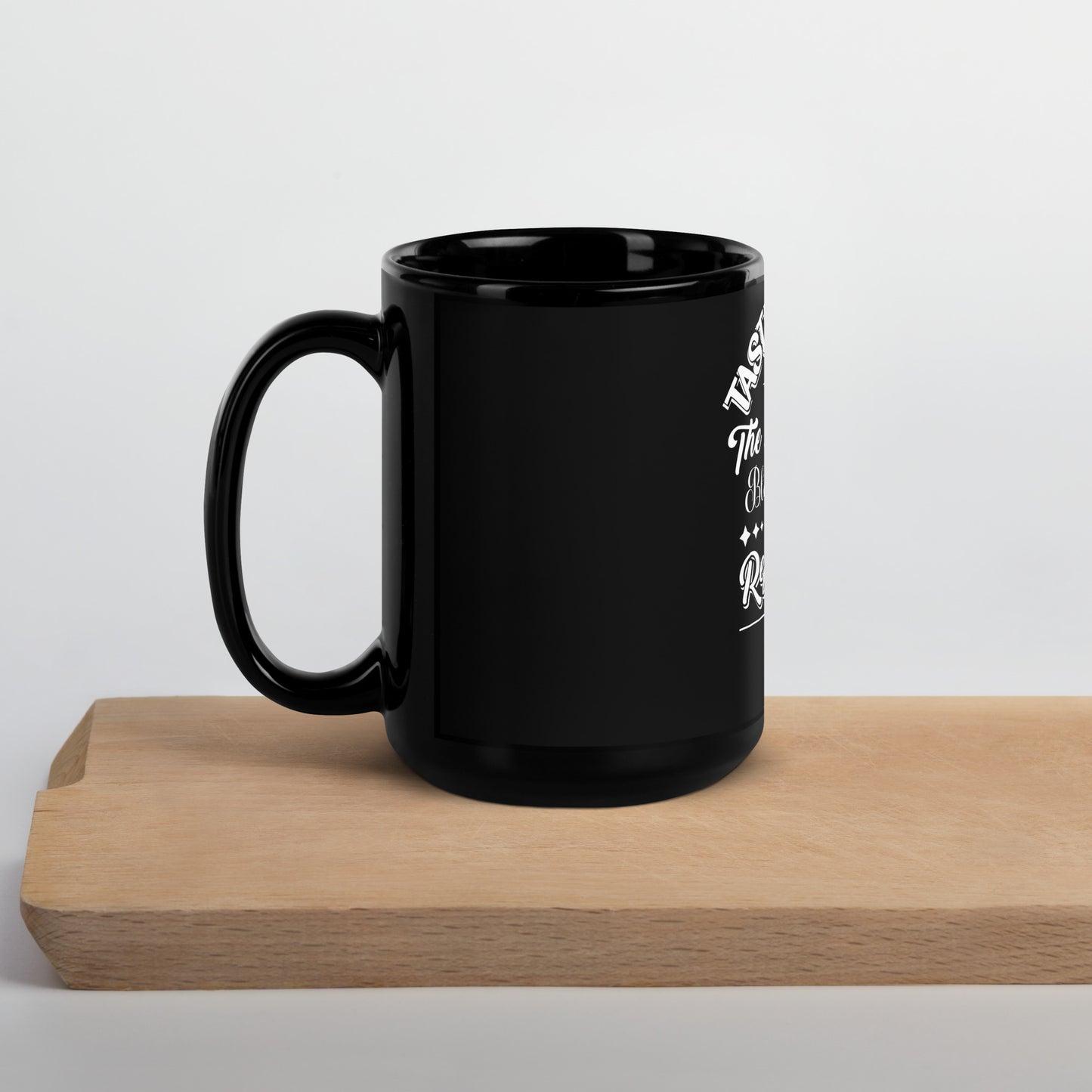 Scripture Black Glossy Mug