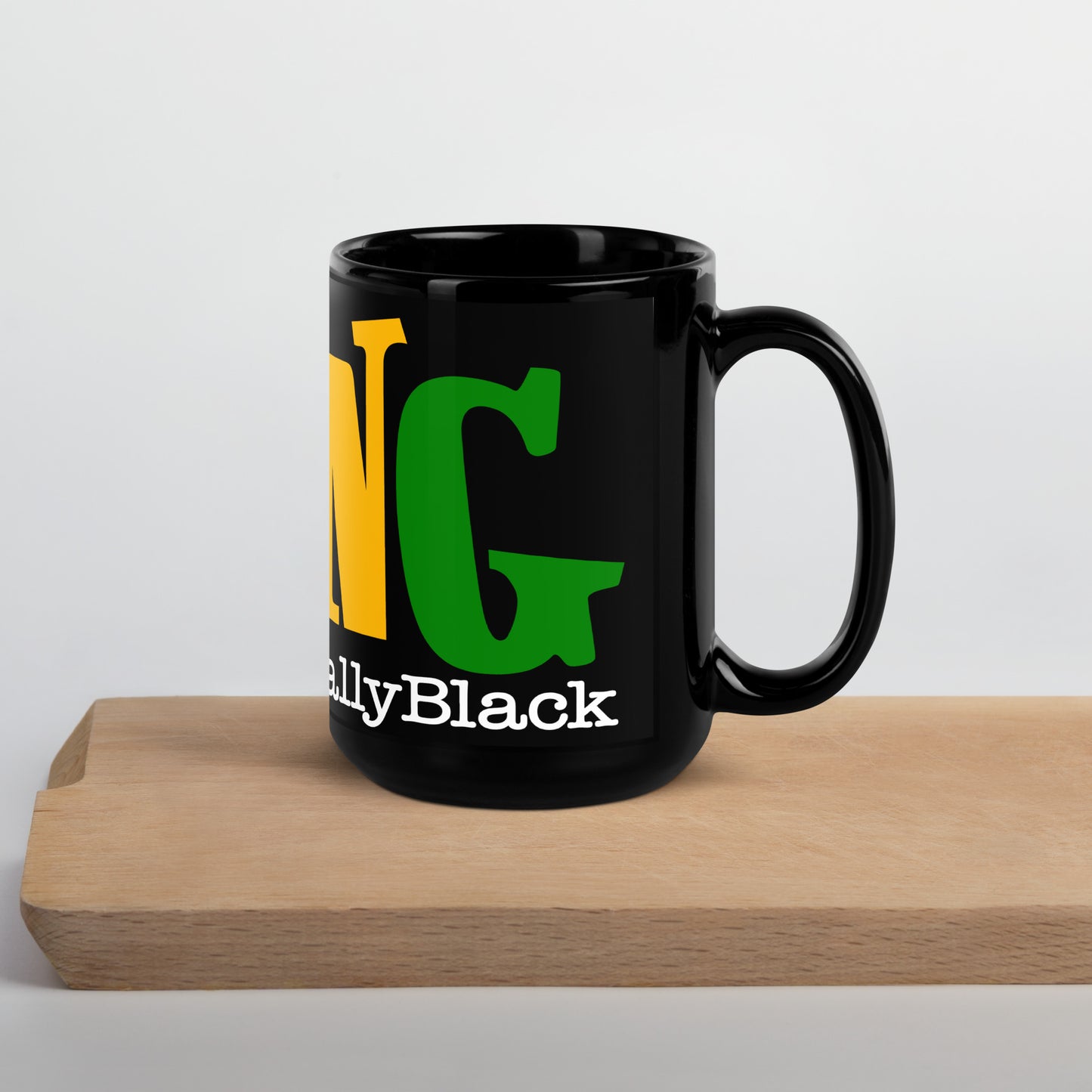 Living Unapologetically Black Glossy Mug