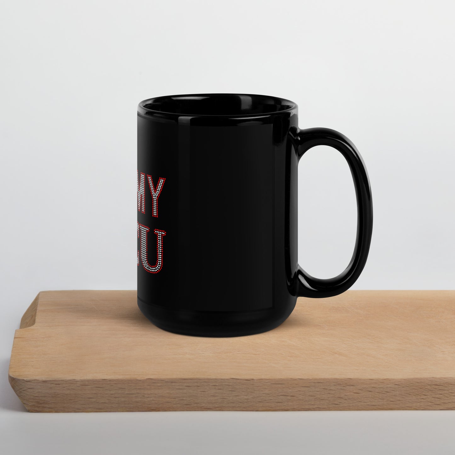 Delta HBCU Black Glossy Mug