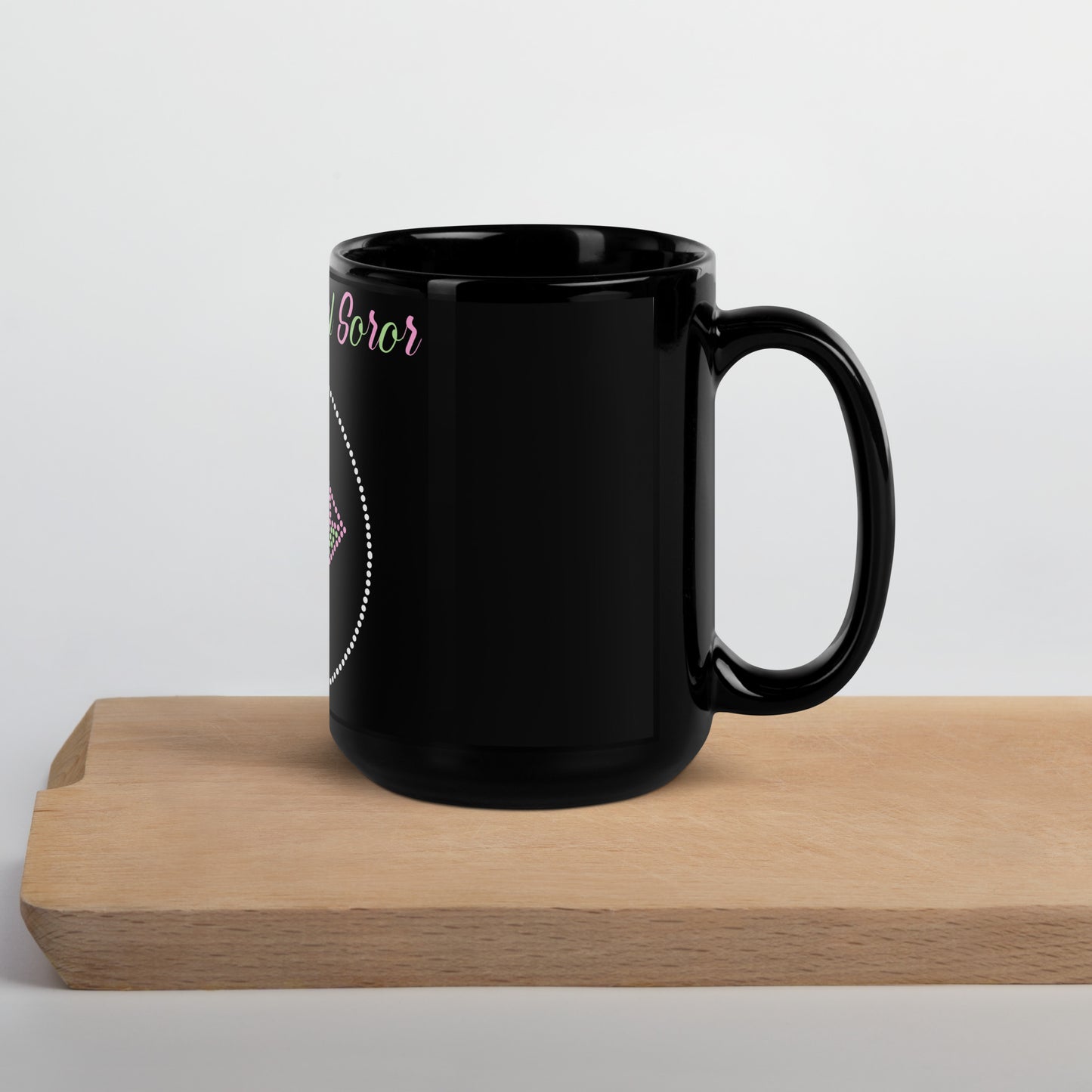 January Jewel Soror Black Glossy Mug