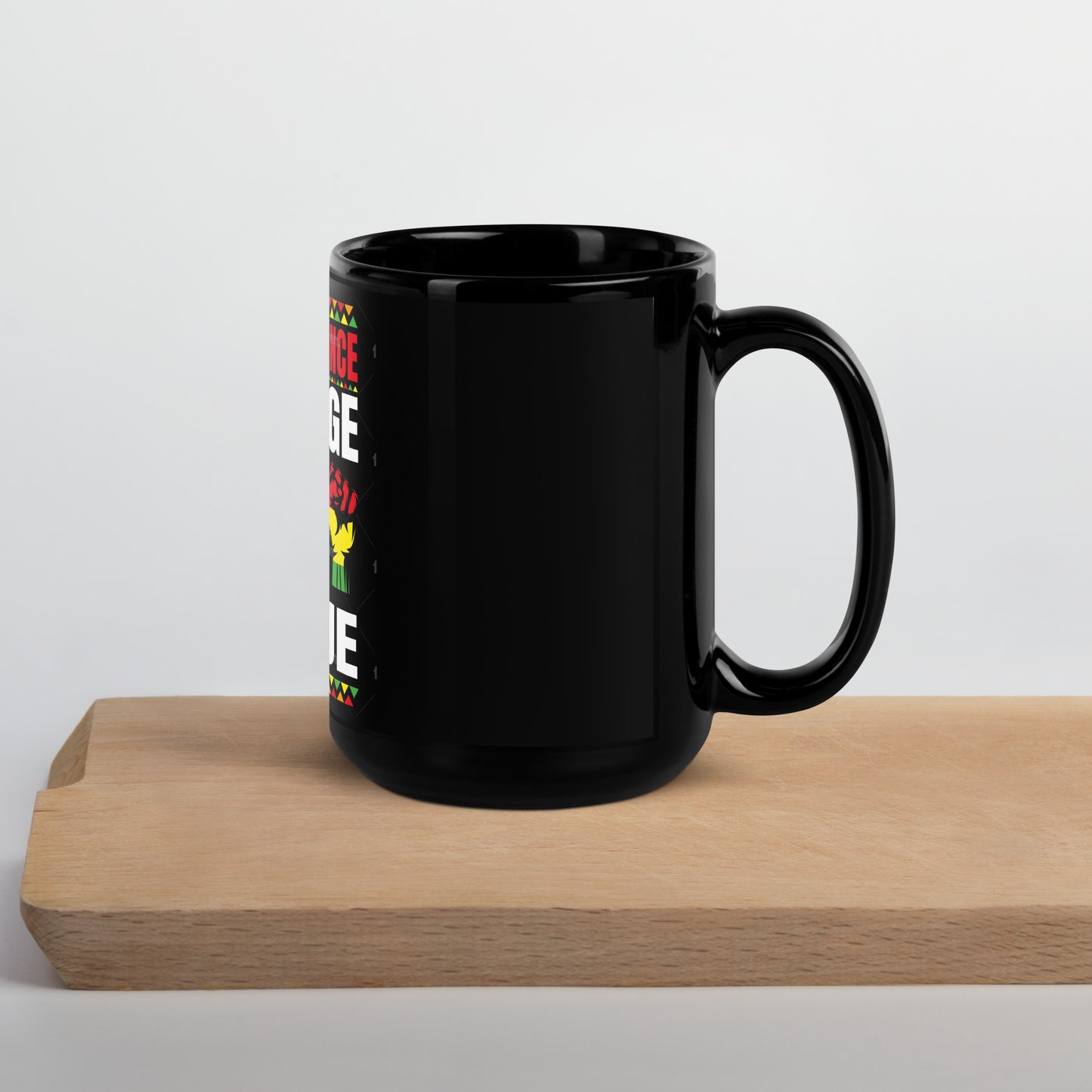 HBCU Black Glossy Mug