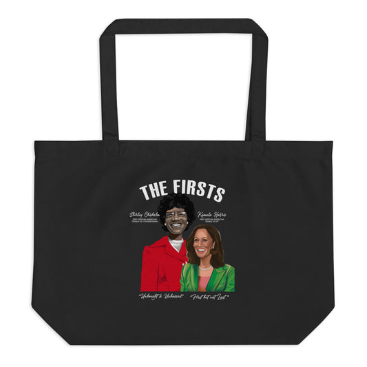 Large organic tote bag (The Firsts Shirley & Kamala)