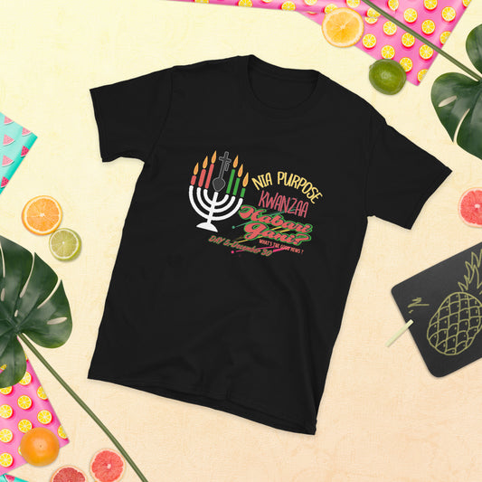 Kwanzaa Seven Principles (Nia) Unisex Soft Style T-Shirt