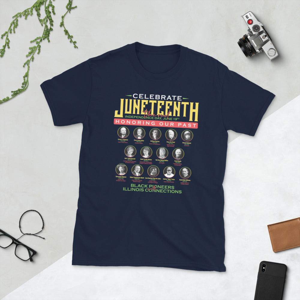 Juneteenth Illinois Pioneer  Unisex Soft Style T-Shirt