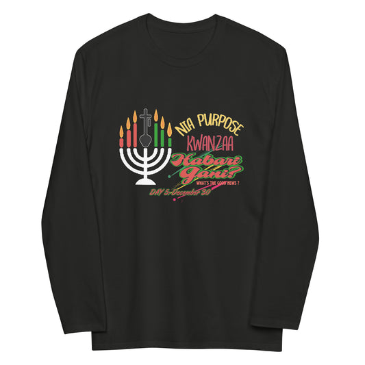 Kwanzaa Seven Principles (Nia) Unisex Long Sleeve-T-Shirt