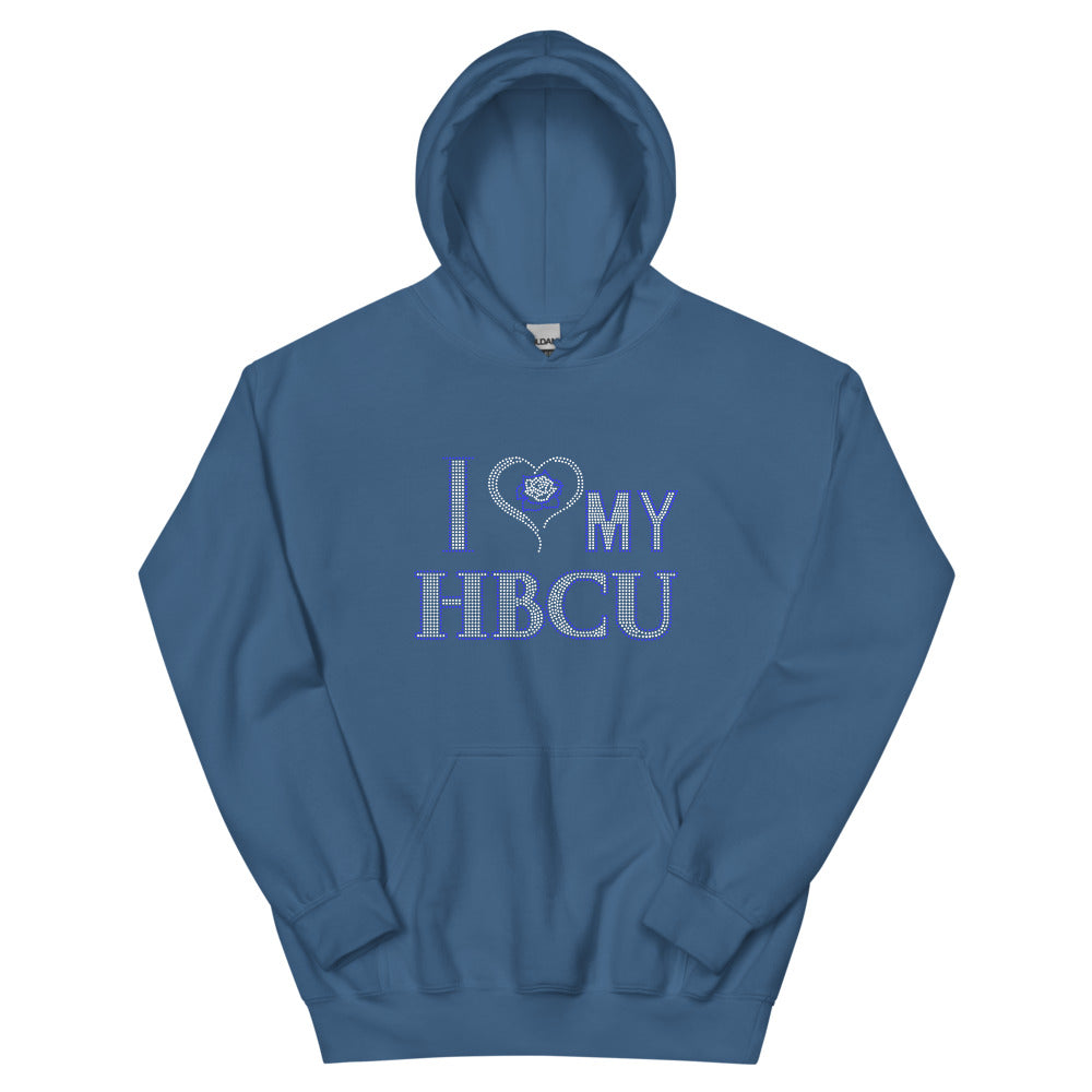 HBCU LOVE Blue and White Unisex  Heavy Blend Hoodie