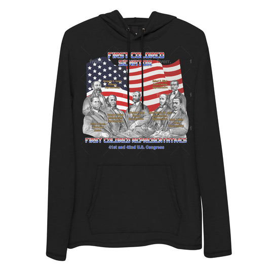 First Colored Senator and Representatives Unisex Lightweight Hoodie