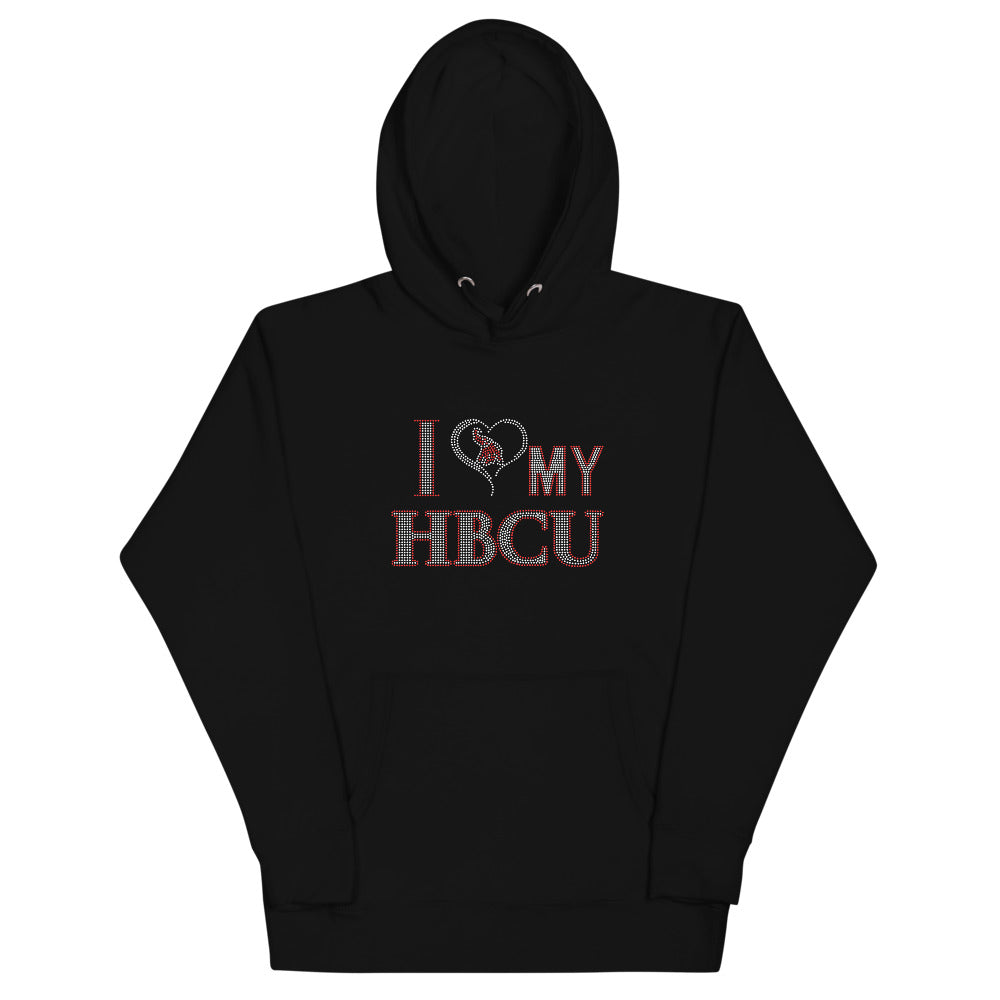 HBCU LOVE Red and White Unisex Heavy Blend Hoodie