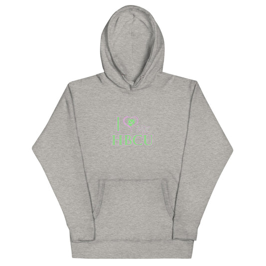 HBCU LOVE Pink and Green Premium Unisex Hoodie