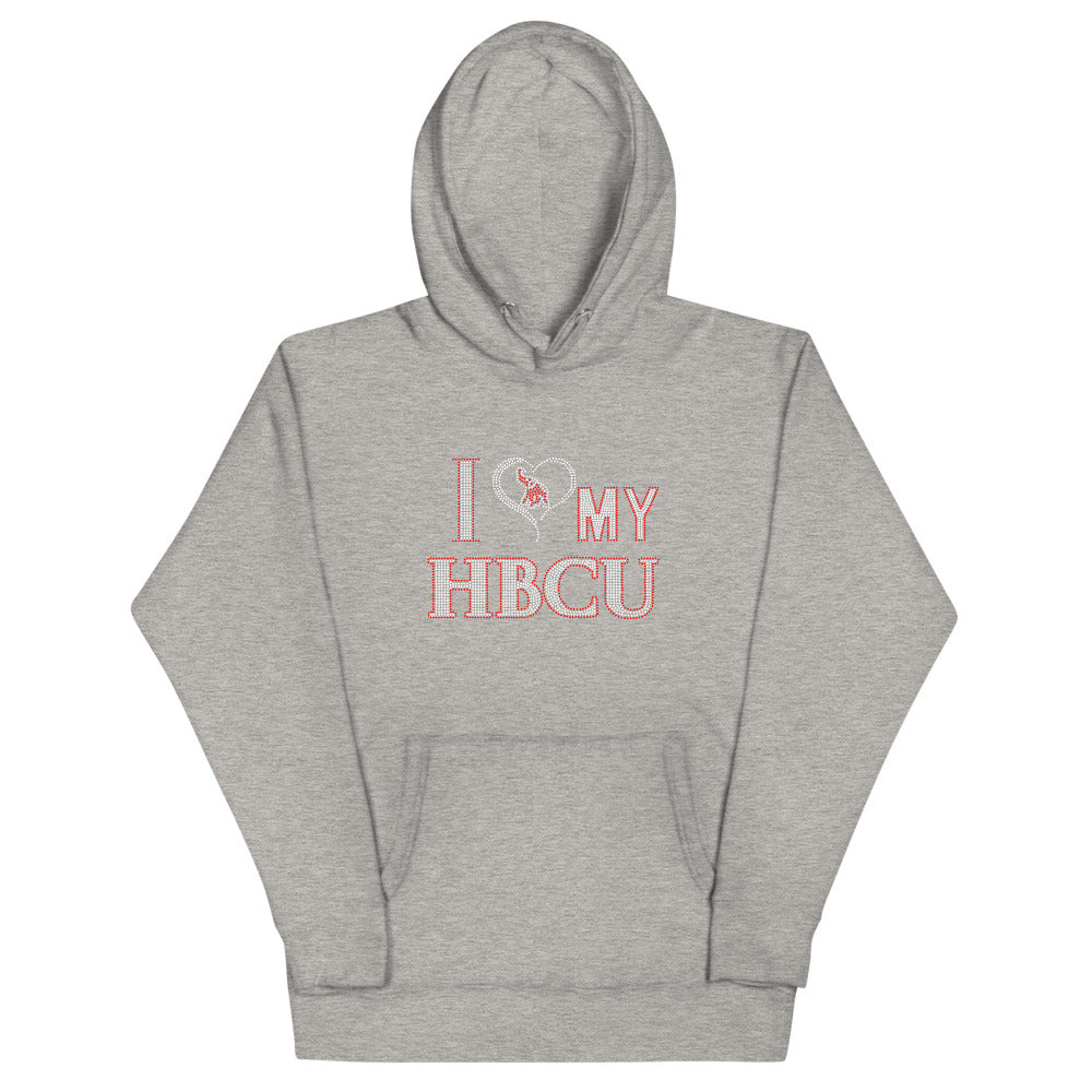 HBCU LOVE Red and White Unisex Heavy Blend Hoodie