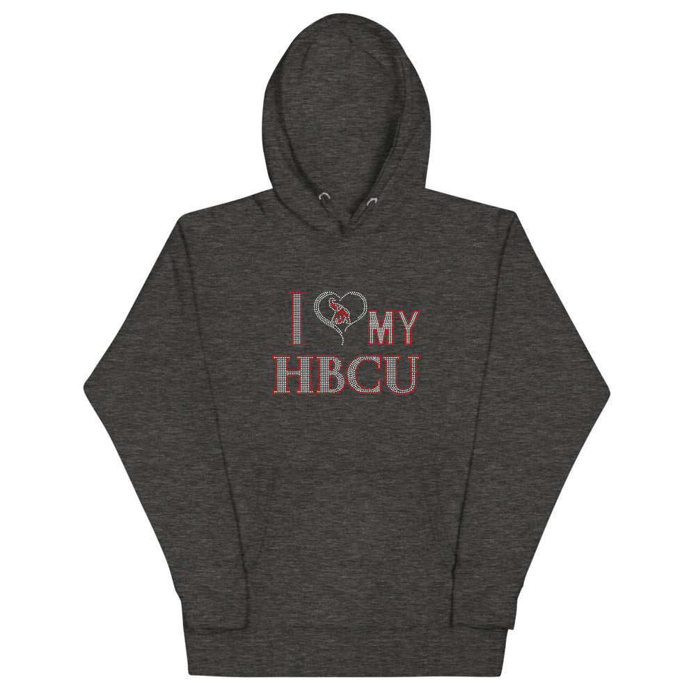 HBCU LOVE Red and White Unisex Heavy Blend Hoodie