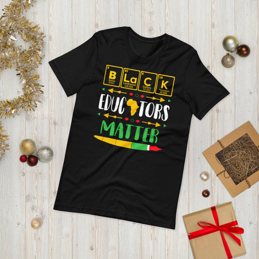 Black Educators Matter Unisex Short Sleeve T-Shirt