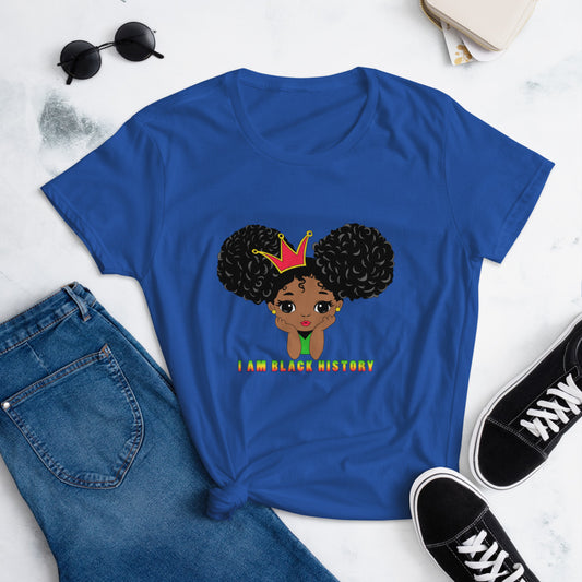 Women's Afro Puffs Fashion Fit T-Shirt