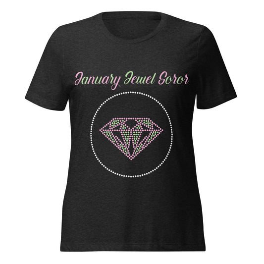 January Jewel Soror Women’s Relaxed Tri-Blend T-Shirt