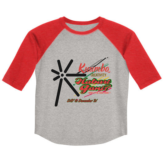 Youth Kwanzaa Seven Principle Baseball  Jersey T-Shirt