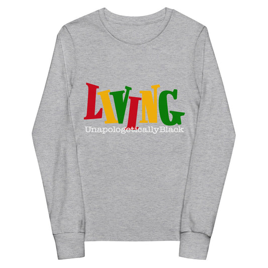 Inspirational Living Unapologetically Black Youth Long Sleeve T-Shirt