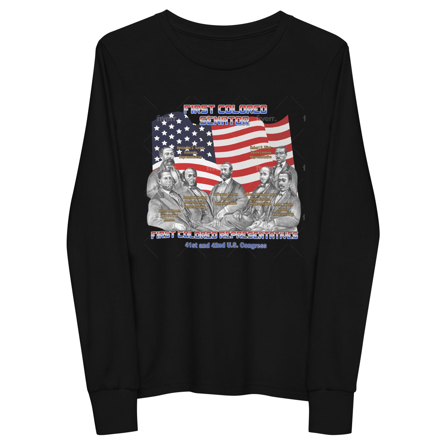 Youth First Colored Senator and Representatives Long Sleeve T-Shirt