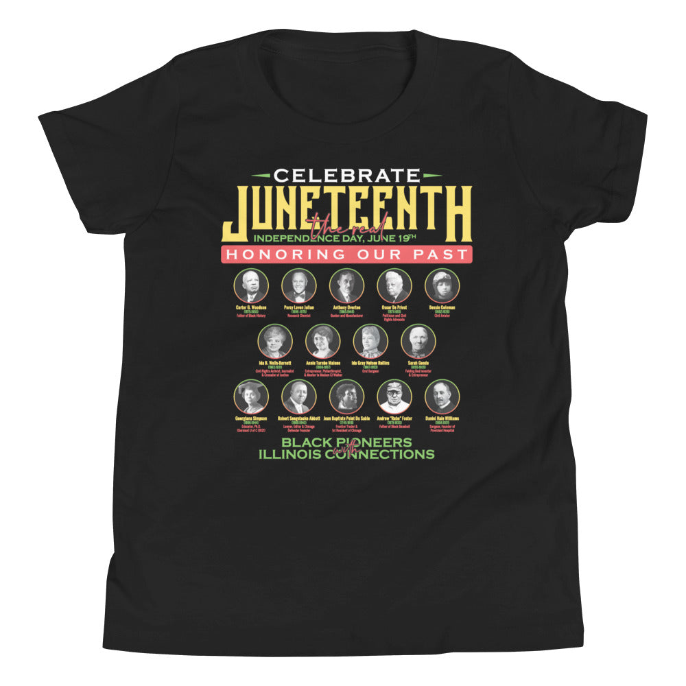 Youth Juneteenth Illinois Pioneers T-Shirt